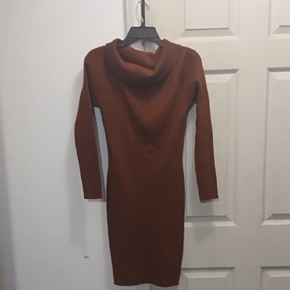 Charlotte Russe Dresses & Skirts - Charlotte Russe Warm Brown Knit Sweater